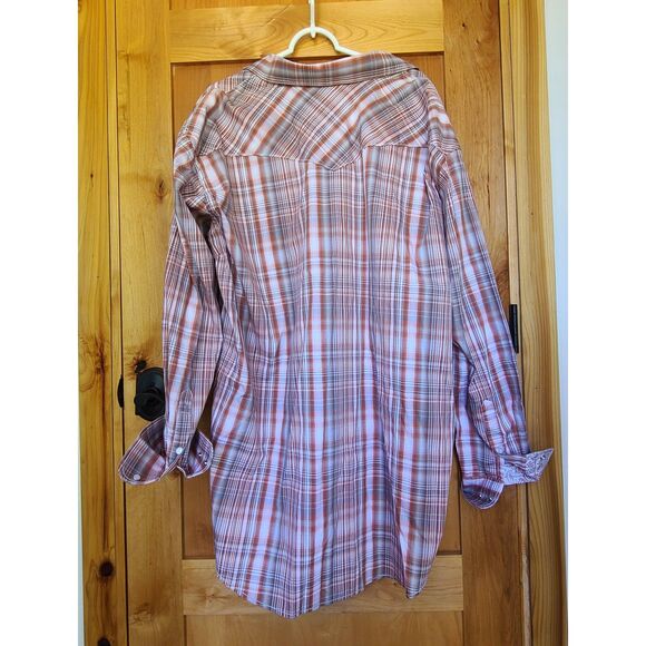 Panhandle Rough Stock Pearl Snap Western Button Up Shirt XXL 2XL Long Sleeve NEW - Picture 2 of 6